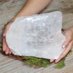 Clear Quartz Polished Large Bowl DS1498 | Himalayan Salt Factory