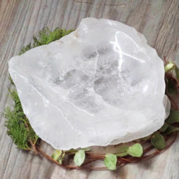 Clear Quartz Polished Large Bowl DS1498 | Himalayan Salt Factory