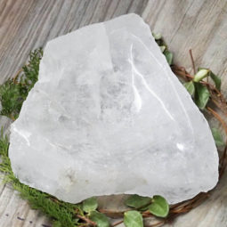 Clear Quartz Polished Large Bowl DS1500 | Himalayan Salt Factory