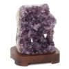 Natural Amethyst Crystal Lamp with Timber Base DN941 | Himalayan Salt Factory