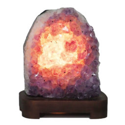 2.59kg Natural Amethyst Crystal Lamp with Timber Base DN952 6 Natural Amethyst Crystal Lamp with Timber Base DN952 | Himalayan Salt Factory