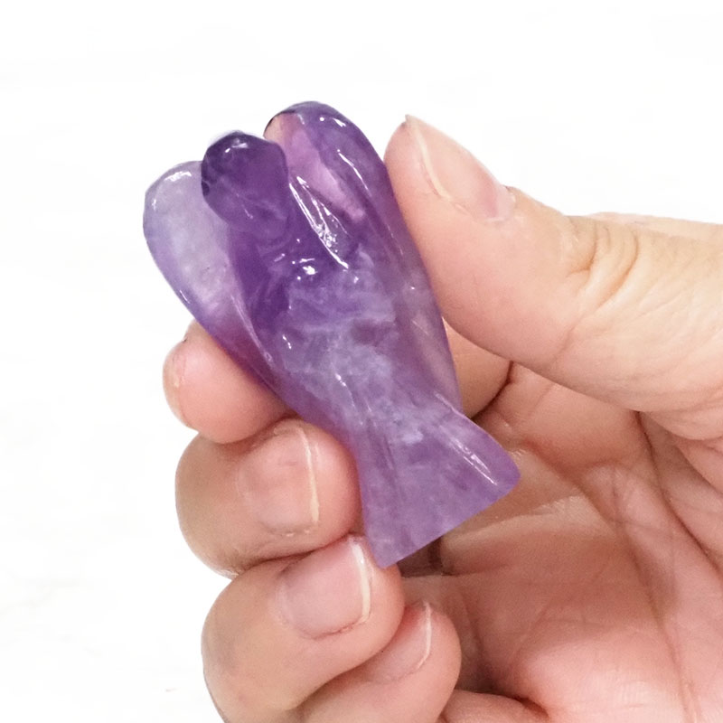 Natural Amethyst Mini Angel 4 Natural Amethyst Mini Angel | Himalayan Salt Factory