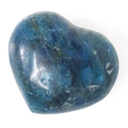 Natural Apatite Polished Heart Palm Stone | Himalayan Salt Factory