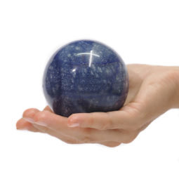 Natural Blue Quartz Polished Sphere DK05 | Himalayan Salt Factory