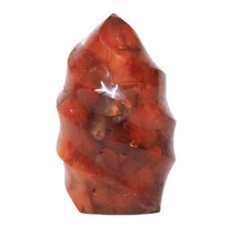 Natural Carnelian Polished Flame Crystal DS1523 | Himalayan Salt Factory