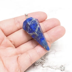 Natural Lapis Lazuli Cone Pendulum 5 Natural Lapis Lazuli Cone Pendulum | Himalayan Salt Factory
