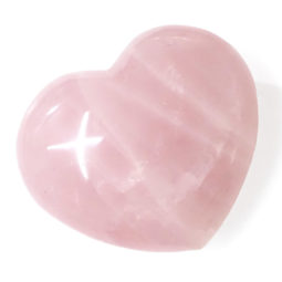 Natural Rose Quartz Polished Heart Stone DS1536 | Himalayan