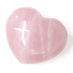 Natural Rose Quartz Polished Heart Stone DS1536 | Himalayan