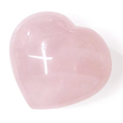 Natural Rose Quartz Polished Heart Stone DS1537 | Himalayan Salt Factory