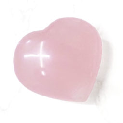 Natural Rose Quartz Polished Heart Stone - Medium | Himalayan Salt Factory