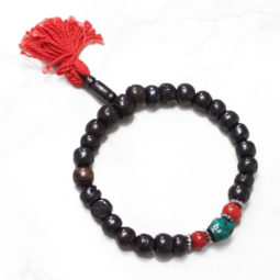 Prayer Wooden Beads Bracelet - Dark | Himalayan Salt Factory