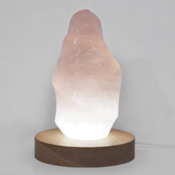 0.68kg Rose Quartz Polished Flame Crystal with LED Large Light Base DS1493 6 Rose Quartz Polished Flame Crystal with LED Large Light Base DS1493 | Himalayan Salt Factory