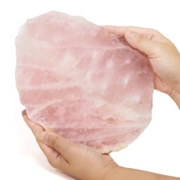 1.42kg Natural Rose Quartz Polished Slab Plate DS1508 5 Rose Quartz Polished Slab Plate DS1508 | Himalayan Salt Factory