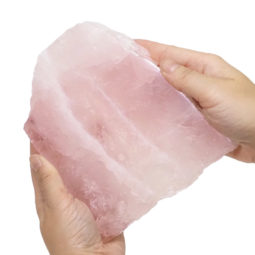 0.89kg Natural Rose Quartz Polished Slab Plate S1017 6 Rose Quartz Polished Slab Plate S1017 | Himalayan Salt Factory