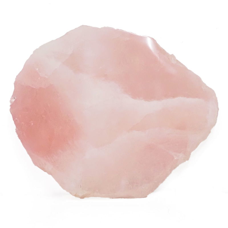 1.67kg Natural Rose Quartz Polished Slab Plate S1018 5 Rose Quartz Polished Slab Plate S1018 | Himalayan Salt Factory