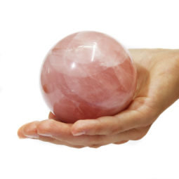 Rose Quartz Sphere DS1547 | Himalayan Salt Factory