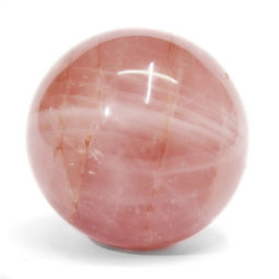 Rose Quartz Sphere DS1549 | Himalayan Salt Factory