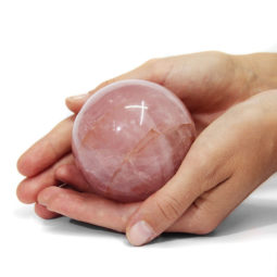 Rose Quartz Sphere DS1549 | Himalayan Salt Factory