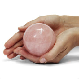 Rose Quartz Sphere DS1550 | Himalayan Salt Factory