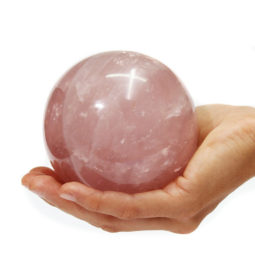 Rose Quartz Sphere DS1554 | Himalayan Salt Factory
