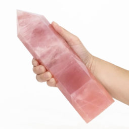 Rose Quartz Terminated Point DS1488 | Himalayan Salt Factory