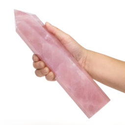 Rose Quartz Terminated Point DS1489 | Himalayan Salt Factory