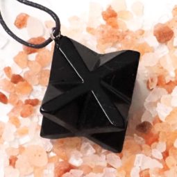 Shungite Polished Merkaba Necklace 7 Shungite Polished Merkaba Necklace | Himalayan Salt Factory