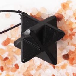 Shungite Polished Merkaba Necklace | Himalayan Salt Factory