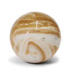 0.57kg Natural Banded Agate Polished Sphere DK29 | Himalayan Salt Factory