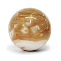 0.57kg Natural Banded Agate Polished Sphere DK29 | Himalayan Salt Factory