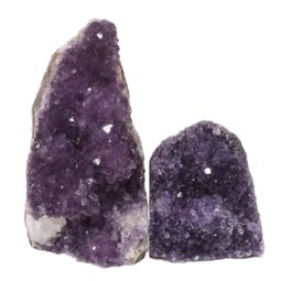 Amethyst Crystal Geode Specimen Set 2 Pieces DN1003 | Himalayan Salt Factory