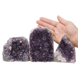 2.27kg Amethyst Crystal Geode Specimen Set 3 Pieces DN1007 5 Amethyst Crystal Geode Specimen Set 2 Pieces DN1007 | Himalayan Salt Factory