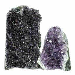 Amethyst Crystal Geode Specimen Set 2 Pieces DN1087 | Himalayan Salt Factory