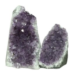 Amethyst Crystal Geode Specimen Set 2 Pieces DN1090 | Himalayan Salt Factory
