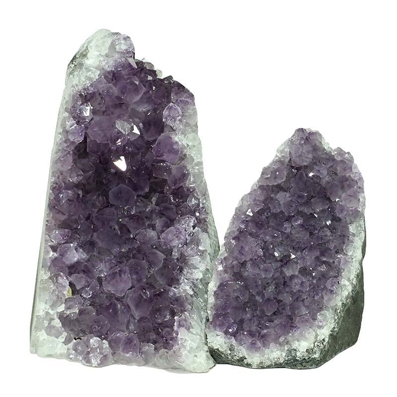 2.25kg Amethyst Crystal Geode Specimen Set 2 Pieces DN1090 3 Amethyst Crystal Geode Specimen Set 2 Pieces DN1090 | Himalayan Salt Factory