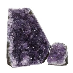 Amethyst Crystal Geode Specimen Set 2 Pieces DN1102 | Himalayan Salt Factory