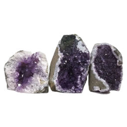 Amethyst Crystal Geode Specimen Set 2 Pieces DN1106 | Himalayan Salt Factory