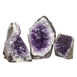 Amethyst Crystal Geode Specimen Set 2 Pieces DN1110 |