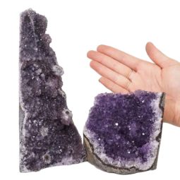 2.43kg Amethyst Crystal Geode Specimen Set 2 Pieces DN1118 5 Amethyst Crystal Geode Specimen Set 2 Pieces DN1118 | Himalayan Salt Factory