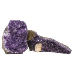 Amethyst Crystal Geode Specimen Set 2 Pieces DN1121 | Himalayan Salt Factory