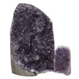 Amethyst Crystal Geode Specimen Set 2 Pieces DN990 | Himalayan Salt Factory