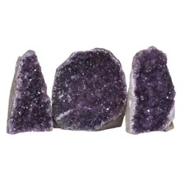 Amethyst Crystal Geode Specimen Set 2 Pieces DN991 | Himalayan Salt Factory