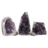 2.14kg Amethyst Crystal Geode Specimen Set 3 Pieces DN1035 2 Amethyst Crystal Geode Specimen Set 3 Pieces DN1035 | Himalayan Salt Factory