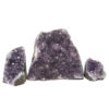 Amethyst Crystal Geode Specimen Set 3 Pieces DN1039 | Himalayan Salt Factory