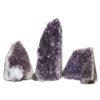 Amethyst Crystal Geode Specimen Set 3 Pieces DN1042 | Himalayan Salt Factory