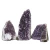2.18kg Amethyst Crystal Geode Specimen Set 3 Pieces DN1042 1 Amethyst Crystal Geode Specimen Set 3 Pieces DN1042 | Himalayan Salt Factory
