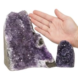 2.58kg Amethyst Crystal Geode Specimen Set 2 Pieces DN1049 5 Amethyst Crystal Geode Specimen Set 3 Pieces DN1049 | Himalayan Salt Factory