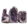 Amethyst Crystal Geode Specimen Set 3 Pieces DN1065 | Himalayan Salt Factory