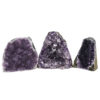 Amethyst Crystal Geode Specimen Set 3 Pieces DN1078 | Himalayan Salt Factory