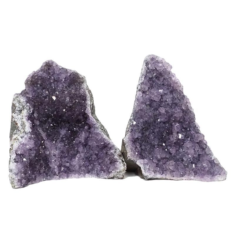 2.13kg Amethyst Crystal Geode Specimen Set 2 Pieces DN1085 3 Amethyst Crystal Geode Specimen Set 3 Pieces DN1085 | Himalayan Salt Factory